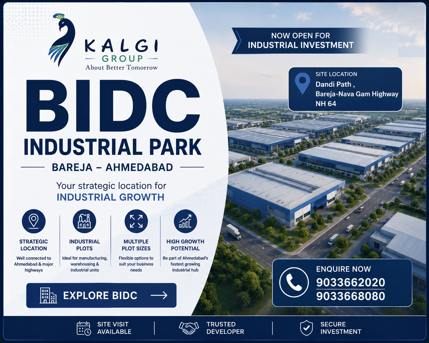 BIDC BAREJA KALGI GROUP - BEST INDUSTRIAL AND LOGISTICS PARK AHMEDABAD